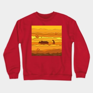 Haiku about a peasant and a bull Crewneck Sweatshirt